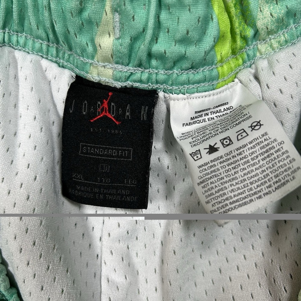 Nike Men's Jordan MJ Jumpman Air Mesh Nylon All Over Print Shorts CZ4757-675 2XL - Picture 3 of 3